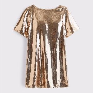 A&F Sequin Tee Shift Mini Dress - NWT!